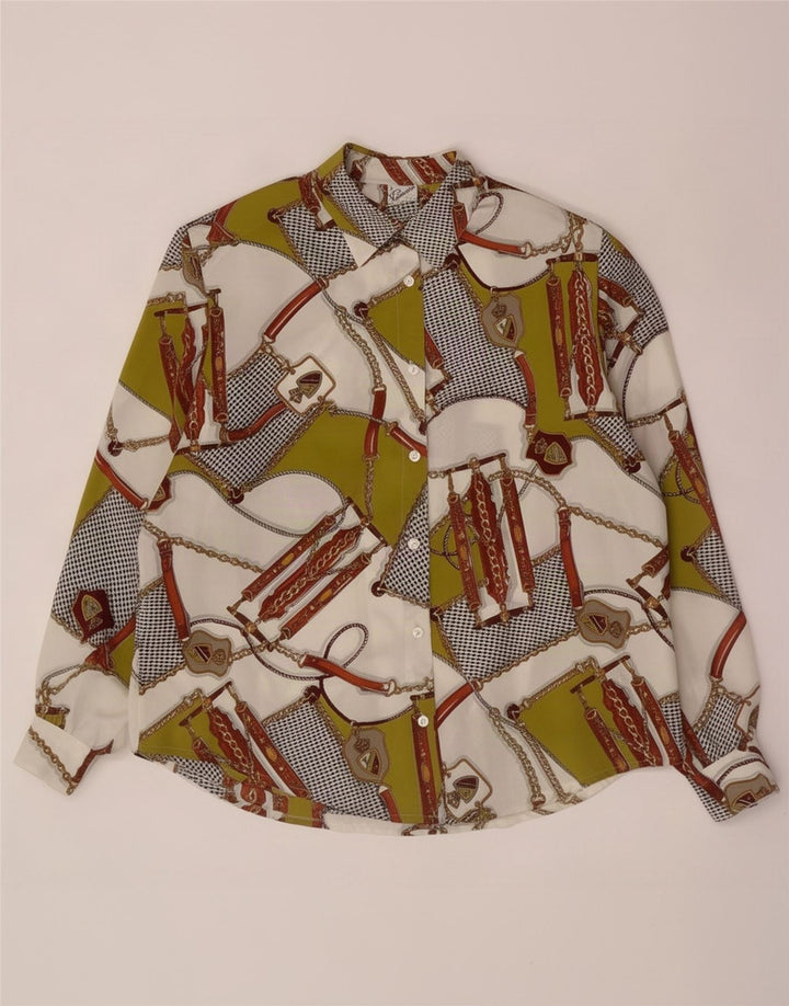 Primavera Firenze kvinders abstrakt mønster bluse UK 14 Large Multicol
