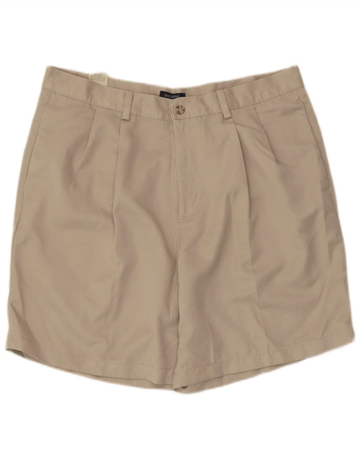 Dockers Herre Pegged Chino Shorts W36 Large Beige Polyester