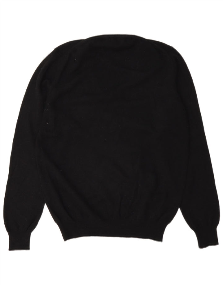 Gant Dame V-hals sweater UK 14 Stor sort uld