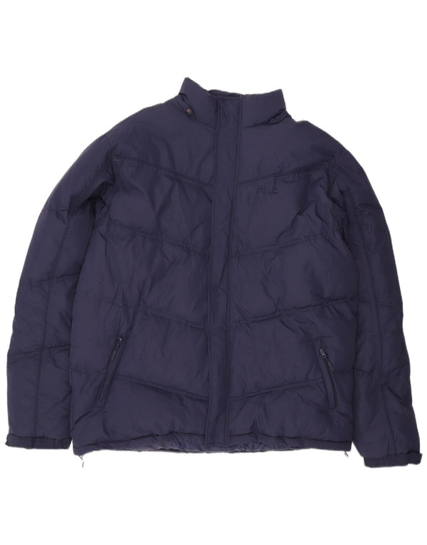 Fila Polstret Herrejakke UK 44 2XL Navy Blue Polyester