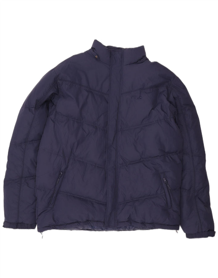 Fila Polstret Herrejakke UK 44 2XL Navy Blue Polyester