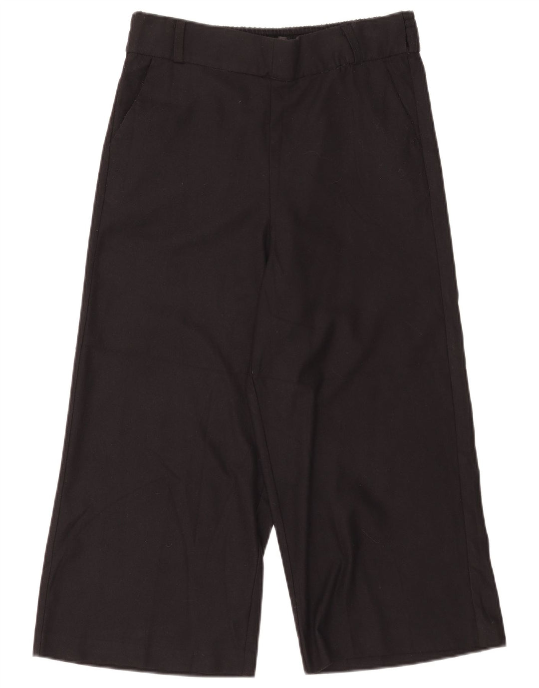Zara Dame Capri Bukser Large W30 L20 Sort