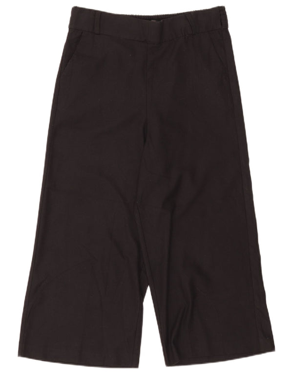 Zara Dame Capri Bukser Large W30 L20 Sort