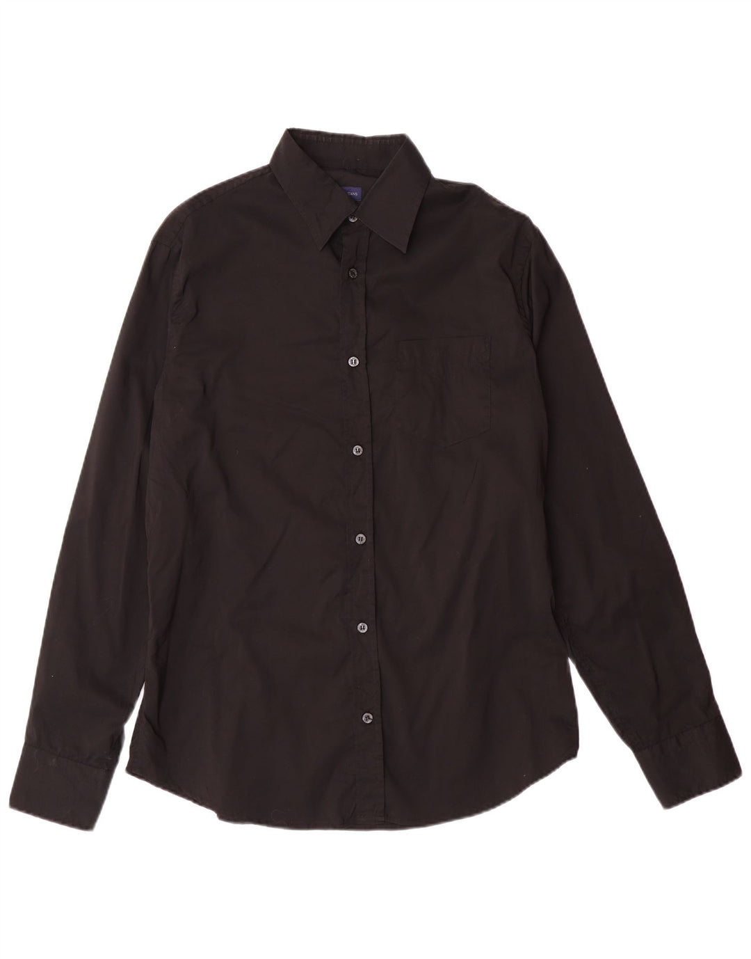 TRUSSARDI JEANS Herreskjorte Stor sort bomuld