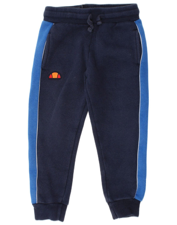 Ellesse Boys Træningsdragt Bukser Joggers 2-3 År Navy Blue Colourblock