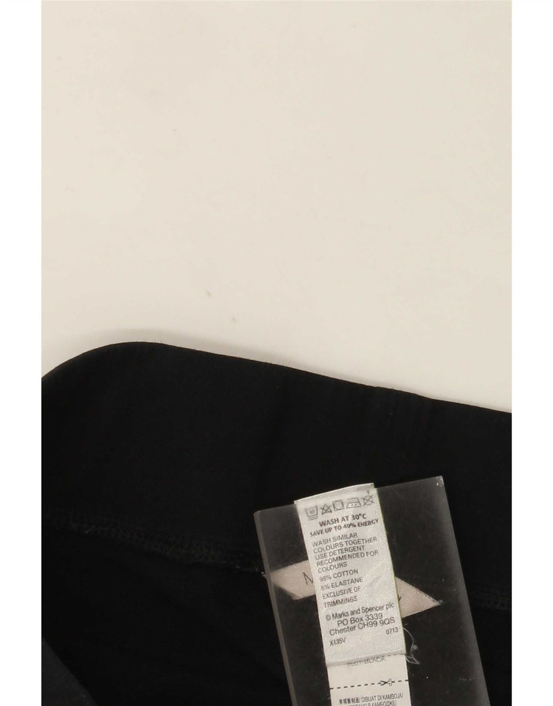 Marks & Spencer Træningsdragtsbukser til kvinder UK 10 Small Black Bomuld