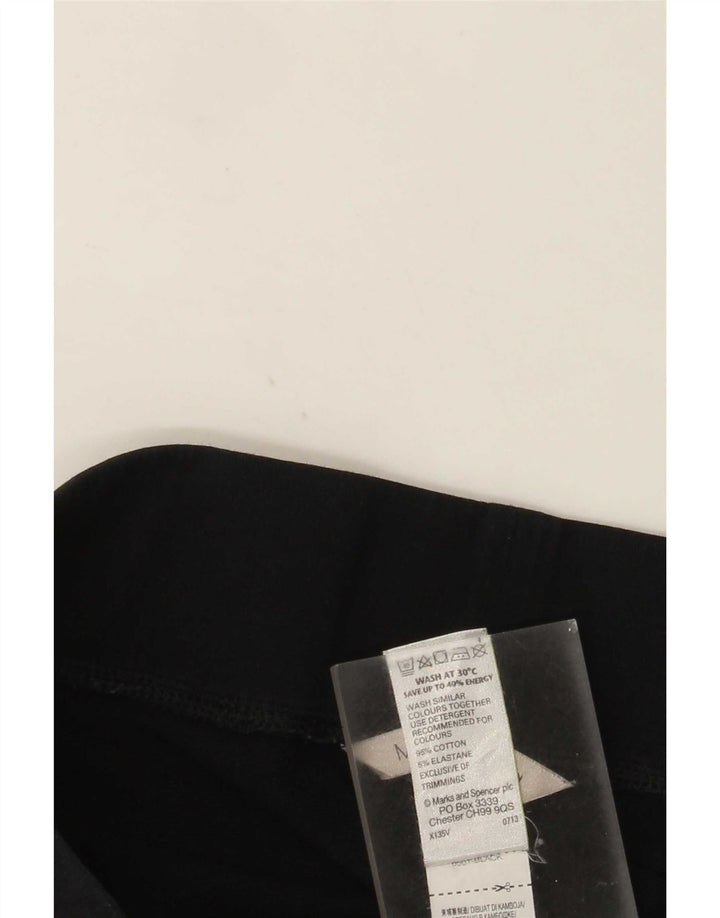 Marks & Spencer Træningsdragtsbukser til kvinder UK 10 Small Black Bomuld