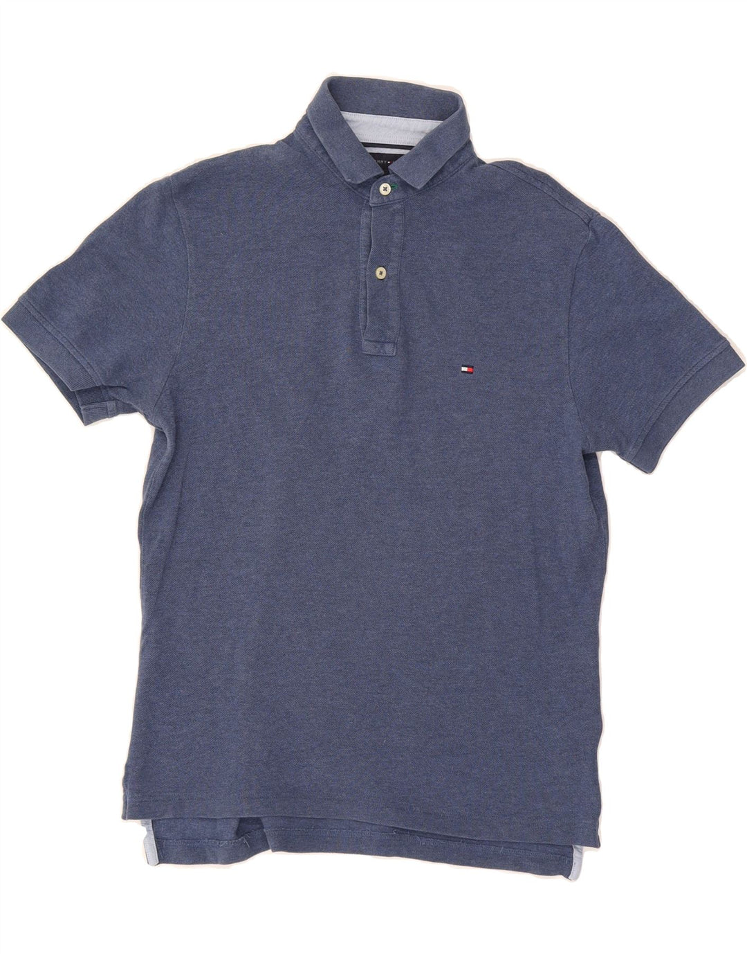 TOMMY HILFIGER Mens Polo Shirt Small Navy Blue Cotton Vintage Tommy Hilfiger and Second-Hand Tommy Hilfiger from Messina Hembry 