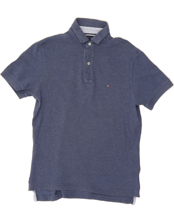 TOMMY HILFIGER Mens Polo Shirt Small Navy Blue Cotton Vintage Tommy Hilfiger and Second-Hand Tommy Hilfiger from Messina Hembry 