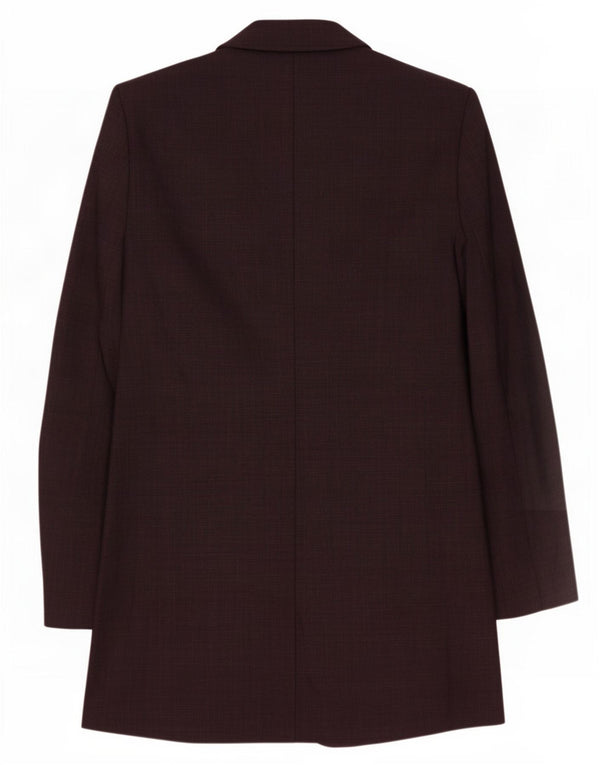 Marks & Spencer Dame Longline 1-knaps blazerjakke UK 12 Medium Maroon