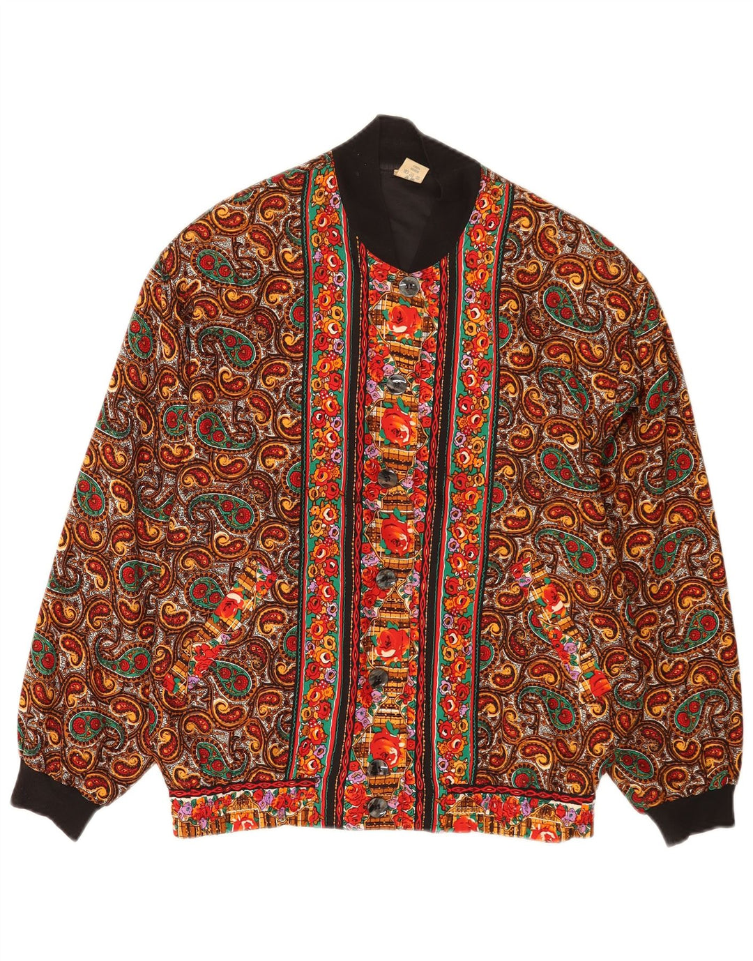 Astor Oversized Bomberjakke Kvinder EU 36/38 Lille flerfarvet Paisley