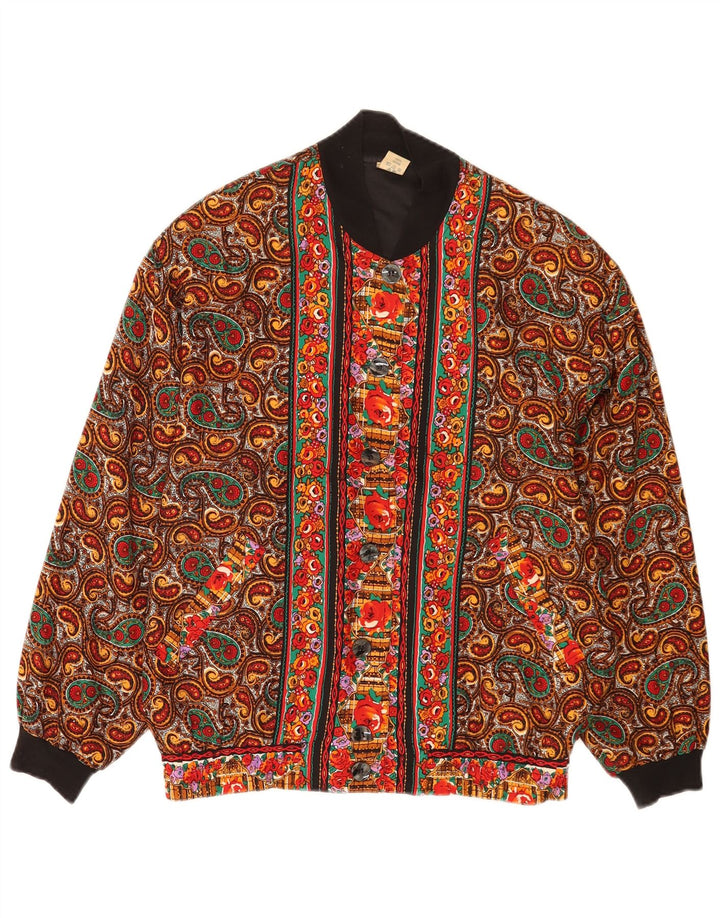 Astor Oversized Bomberjakke Kvinder EU 36/38 Lille flerfarvet Paisley