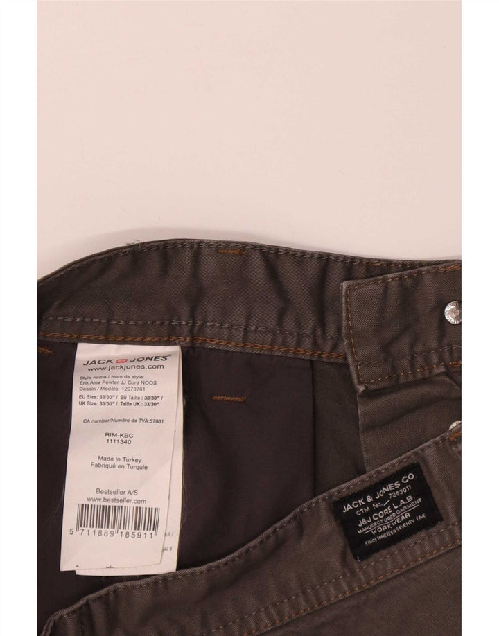 Jack & Jones Herre Chino Shorts Medium W33 Grå Bomuld