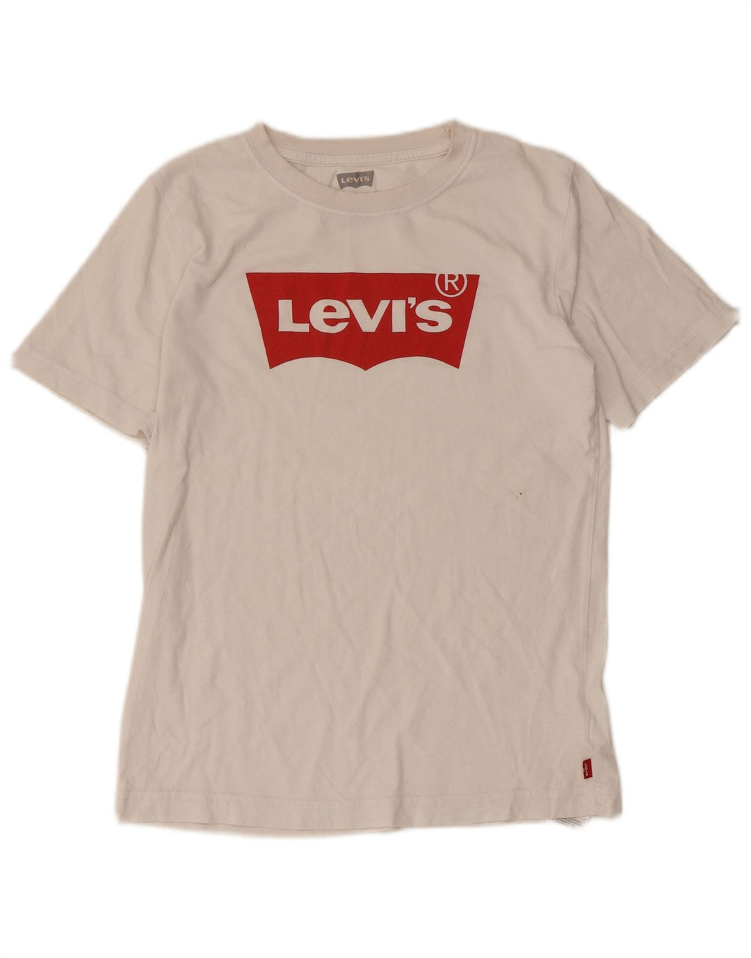 LEVI'S piger grafisk t-shirt top 13-14 år hvid bomuld
