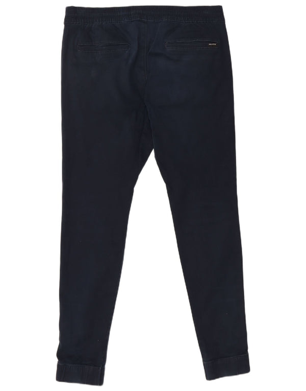 Hollister Herre joggers Chino Bukser Large W34 L31 Marineblå Bomuld