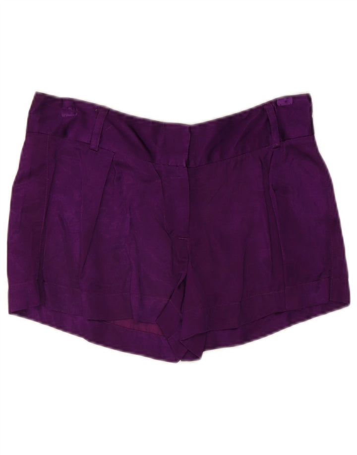 French Connection Womens Hot Pants UK 8 Small W30 Purple Viscose