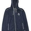 Jack & Jones Herre grafisk hættetrøje med lynlås, medium marineblå polyester