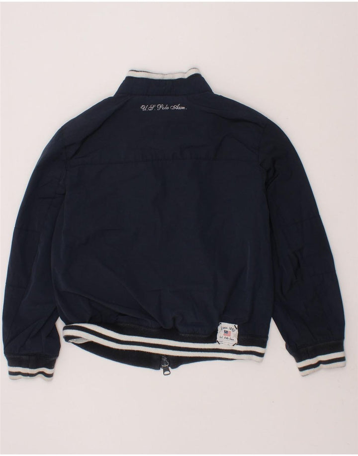 U.S. POLO ASSN. Boys Bomber Jacket 4-5 Years Navy Blue Cotton Vintage U.S. Polo Assn. and Second-Hand U.S. Polo Assn. from Messina Hembry 