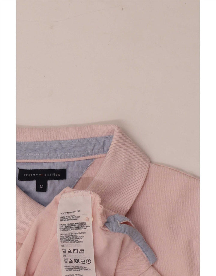 Tommy Hilfiger Dame Polo Shirt UK 12 Medium Pink Bomuld