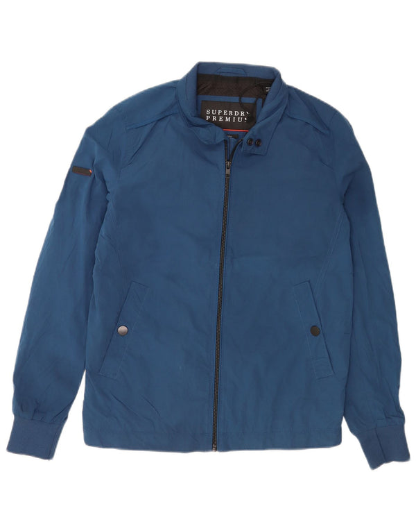 Superdry Regnjakke til mænd UK 34 XS Blå Polyester