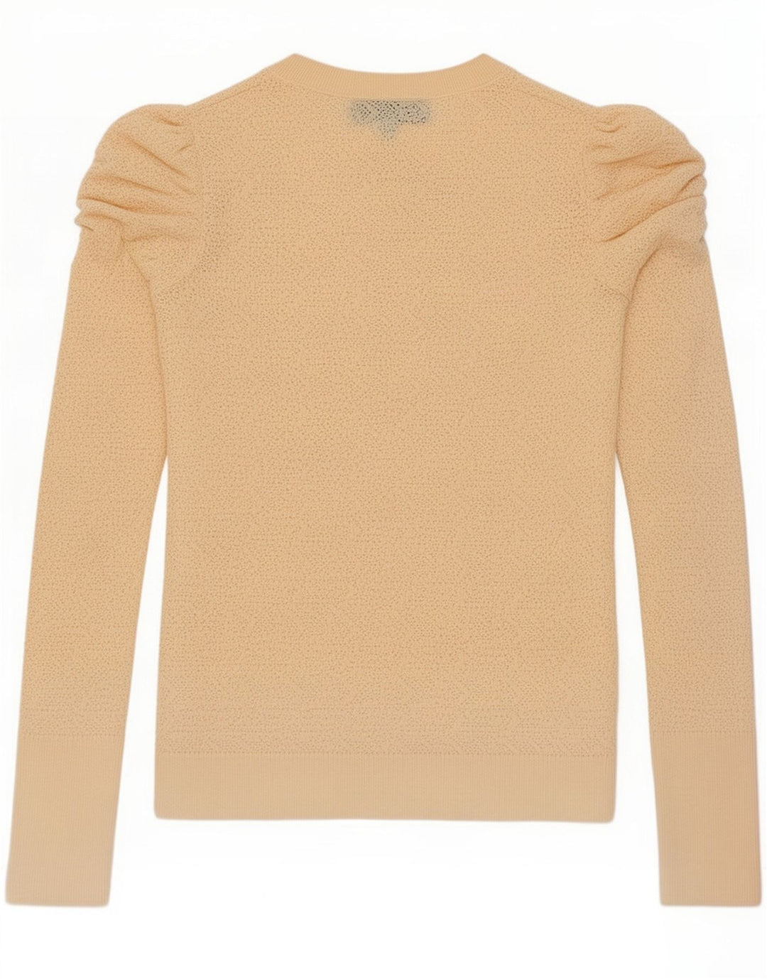 Zara Dametop Langærmet UK 12 Medium Beige Viscose