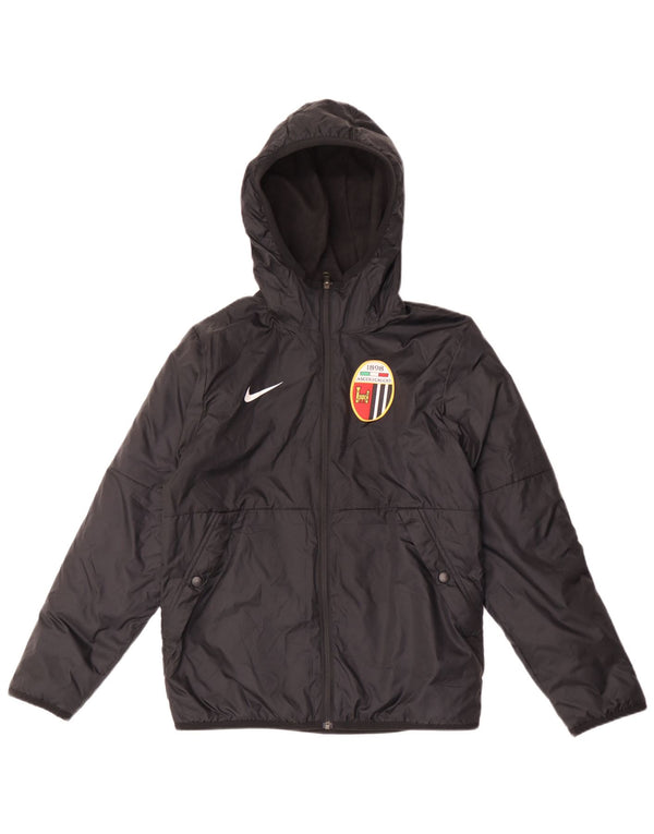Nike drenge hættejakke vindjakke 12-13 år medium sort polyester