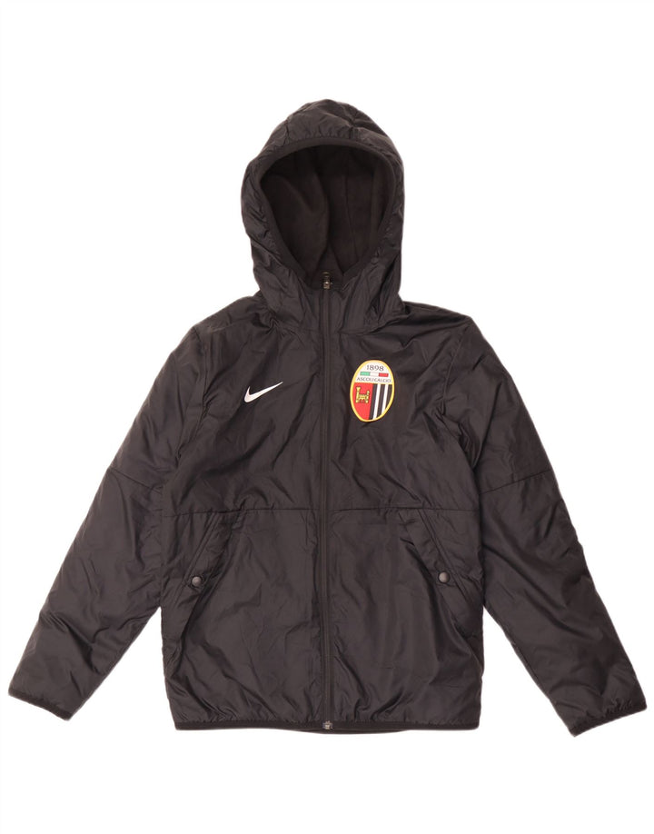 Nike drenge hættejakke vindjakke 12-13 år medium sort polyester