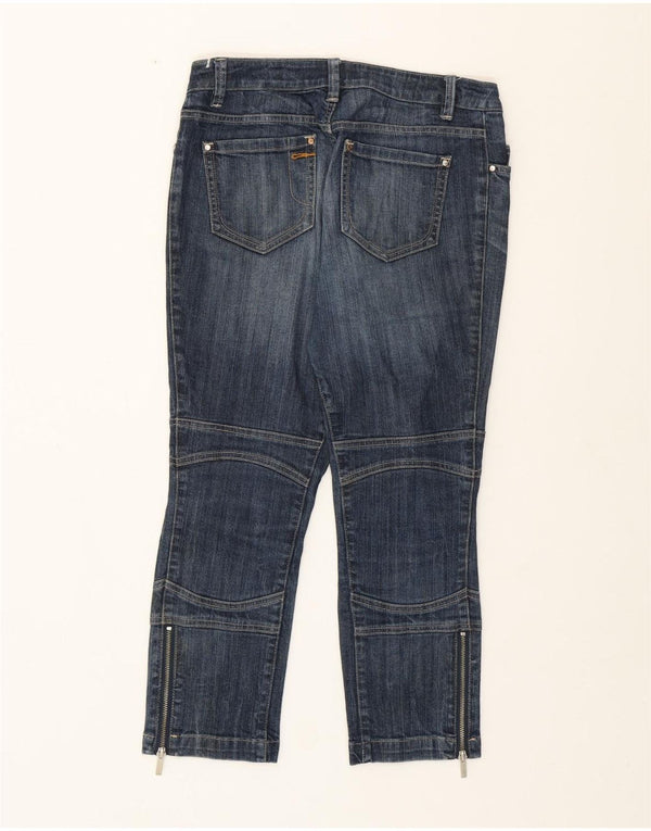 KAREN MILLEN Dame Slim Cropped Jeans UK 10 Small W29 L24 Blue