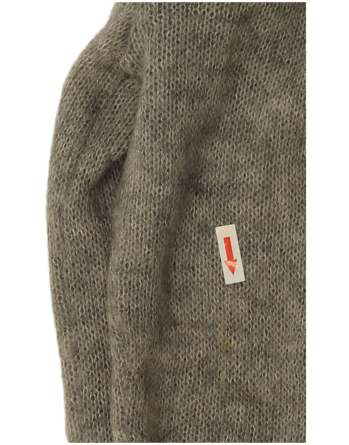 Vintage dame cardigan sweater UK 14 Medium Grey