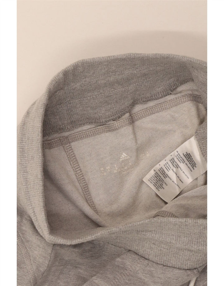 Adidas træningsdragtsbukser til kvinder UK 8/10 Small Grey Flecked Polyester