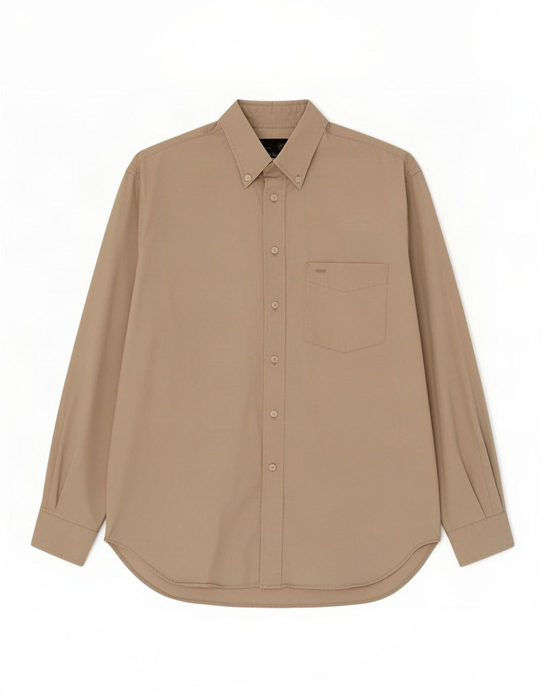 Gas Herreskjorte Stor Beige Bomuld