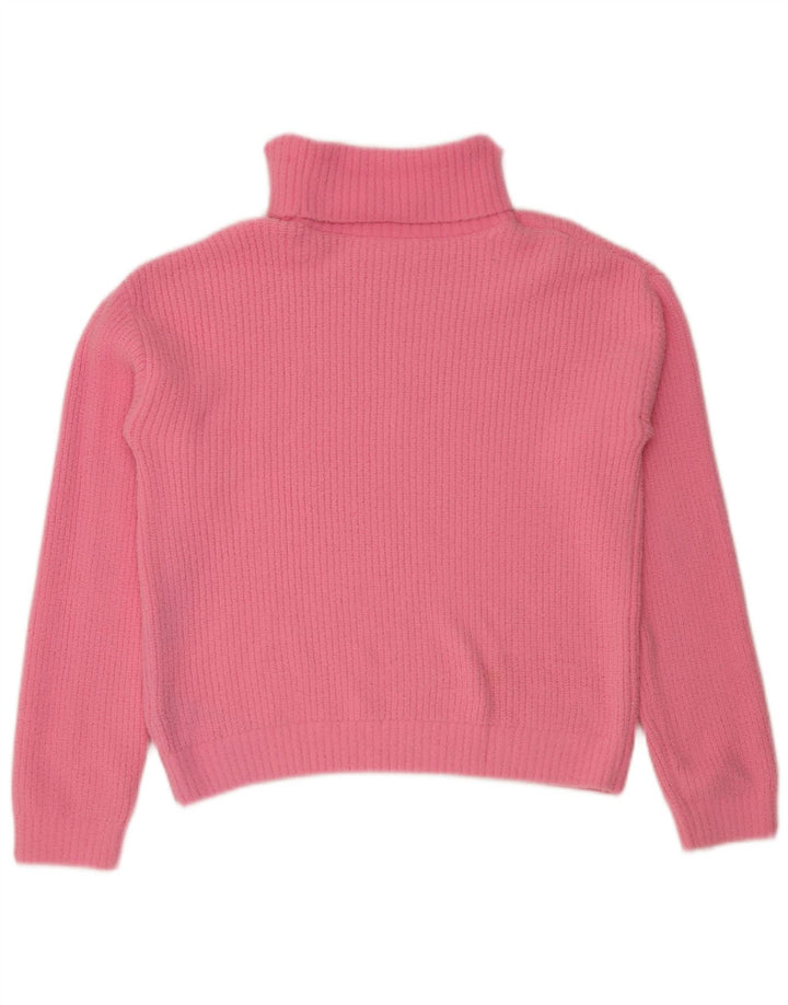 Marks & Spencer Girls Rullehalstrøje 13-14 år Pink Polyamid