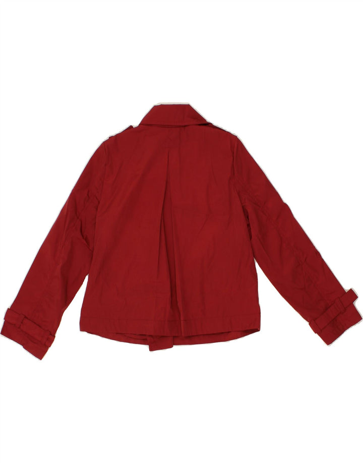 KAPPA Girls Pea Coat 7-8 Years  Burgundy Polyester Vintage Kappa and Second-Hand Kappa from Messina Hembry 