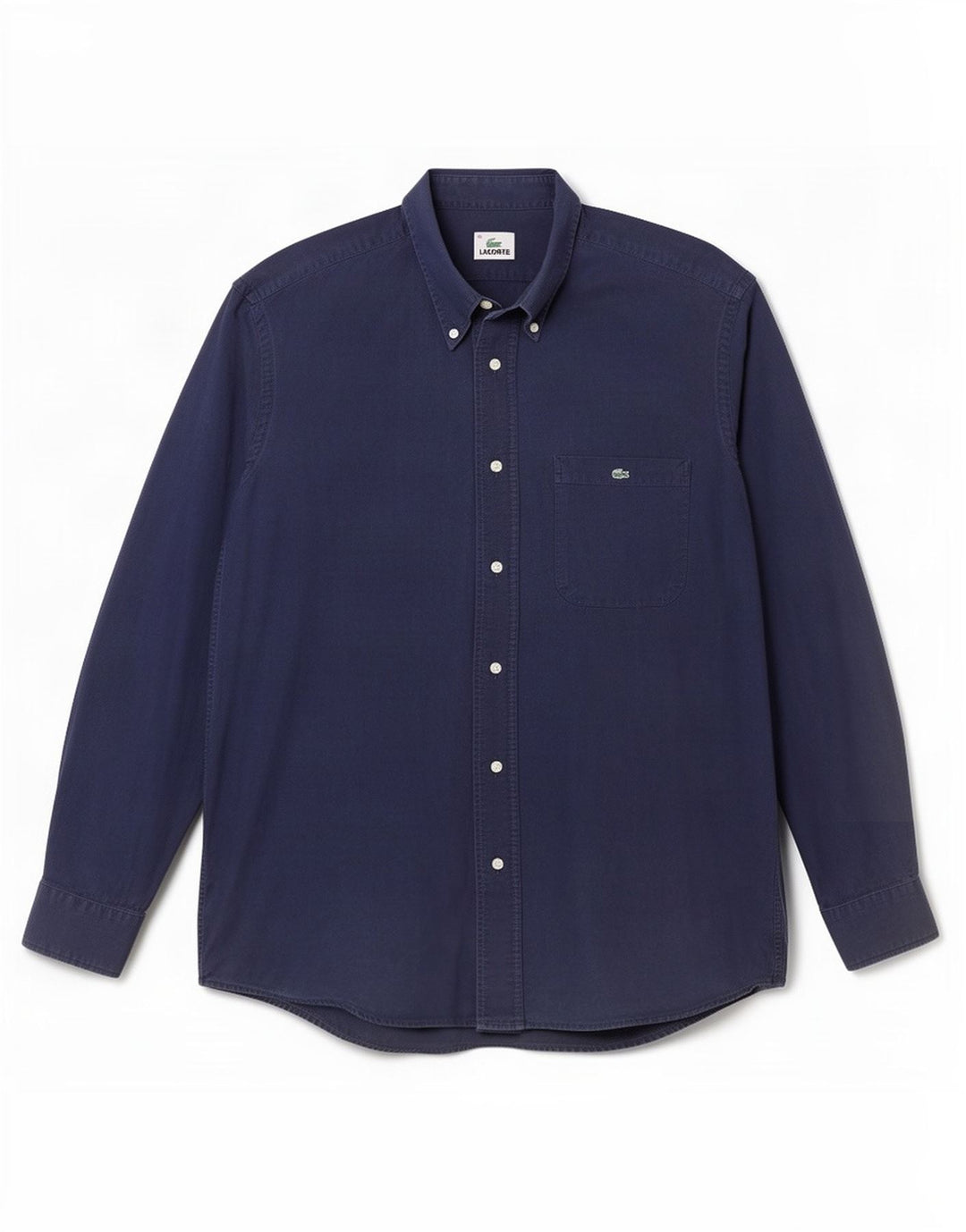 Lacoste herreskjorte str. 40 Medium marineblå bomuld