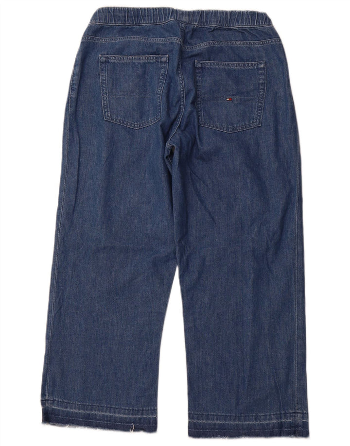 TOMMY HILFIGER Piger Capri Jeans med brede ben 15-16 år W28 L23 Blå Bomuld