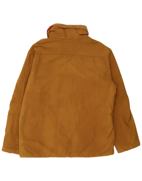 Vintage Herre Windbreaker Jacket IT 50 Stor Beige Polyamid