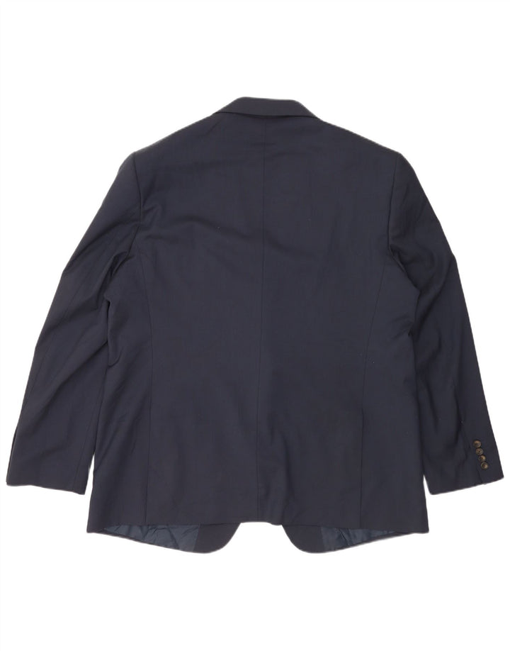 Marks & Spencer Herre 2-knaps blazerjakke UK 48 2XL Navy Blue Polyester