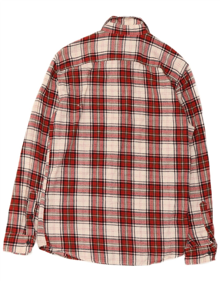 Jack & Jones herre flannelskjorte medium rød ternet bomuld