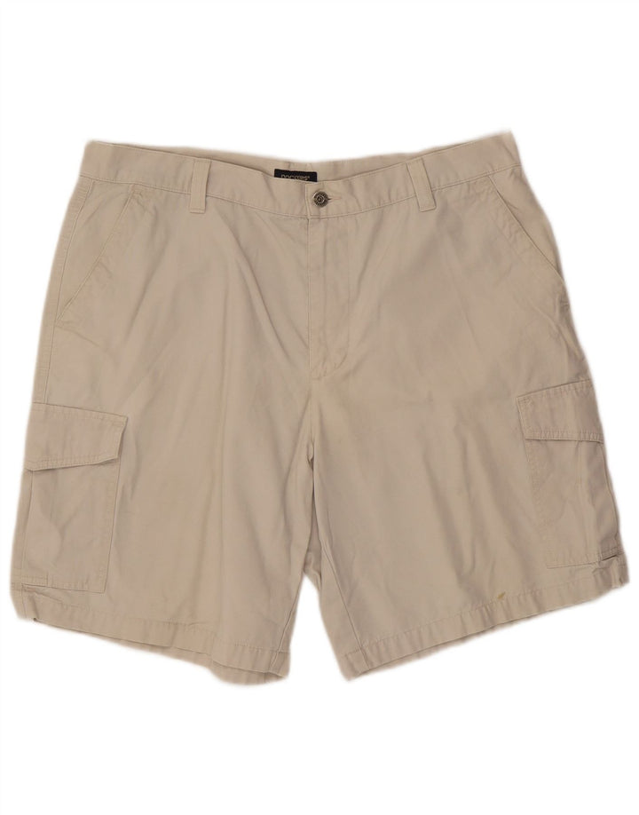 DOCKERS Herre Cargo Shorts W38 XL Beige Bomuld