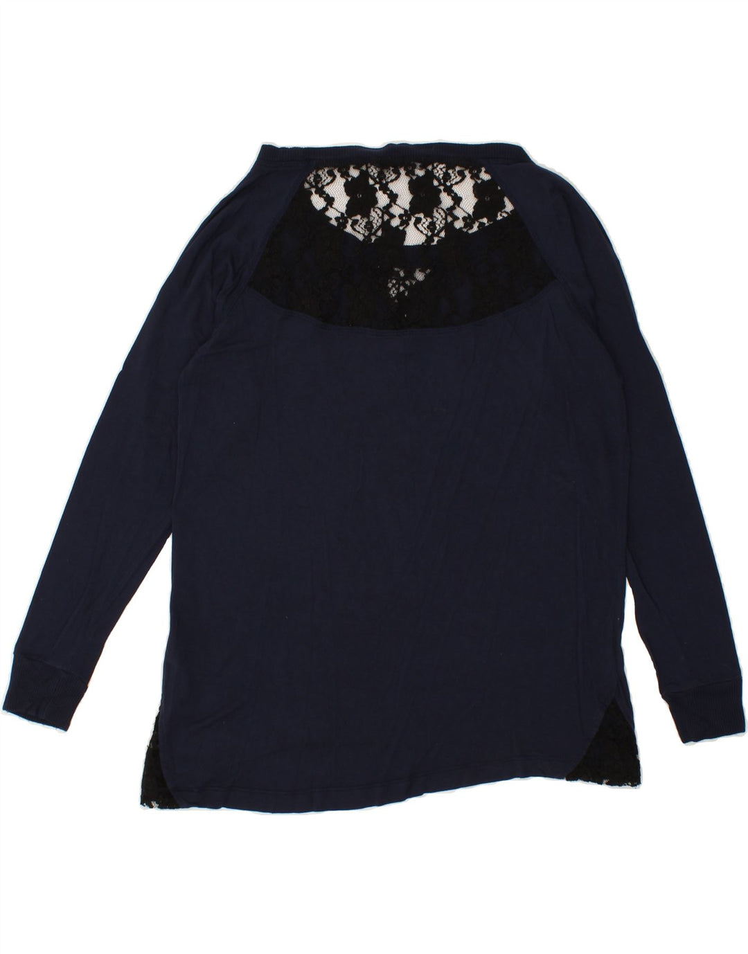 FRENCH CONNECTION Womens Blouse Top UK 12 Medium Navy Blue Viscose Vintage French Connection and Second-Hand French Connection from Messina Hembry 