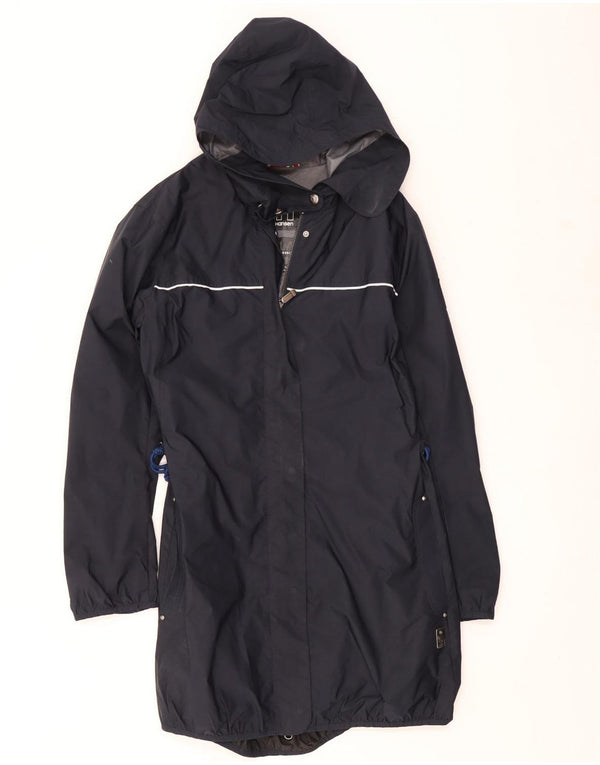 Helly Hansen Regnfrakke med hætte til kvinder UK 16 Stor sort polyester