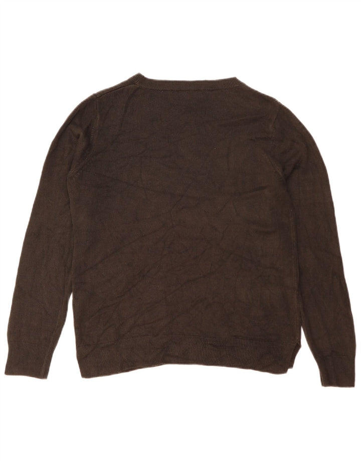 Marks & Spencer Dame sweater med rund hals DK 14 Medium Sort Akryl