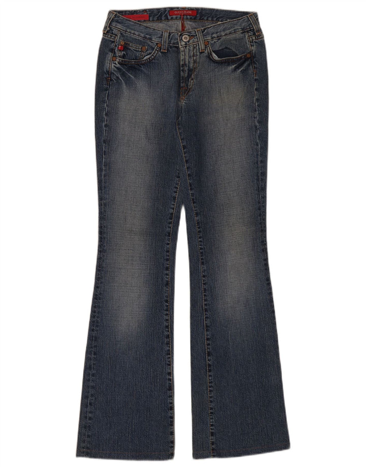 Guess Dame Flared Jeans W26 L32 Blå Bomuld