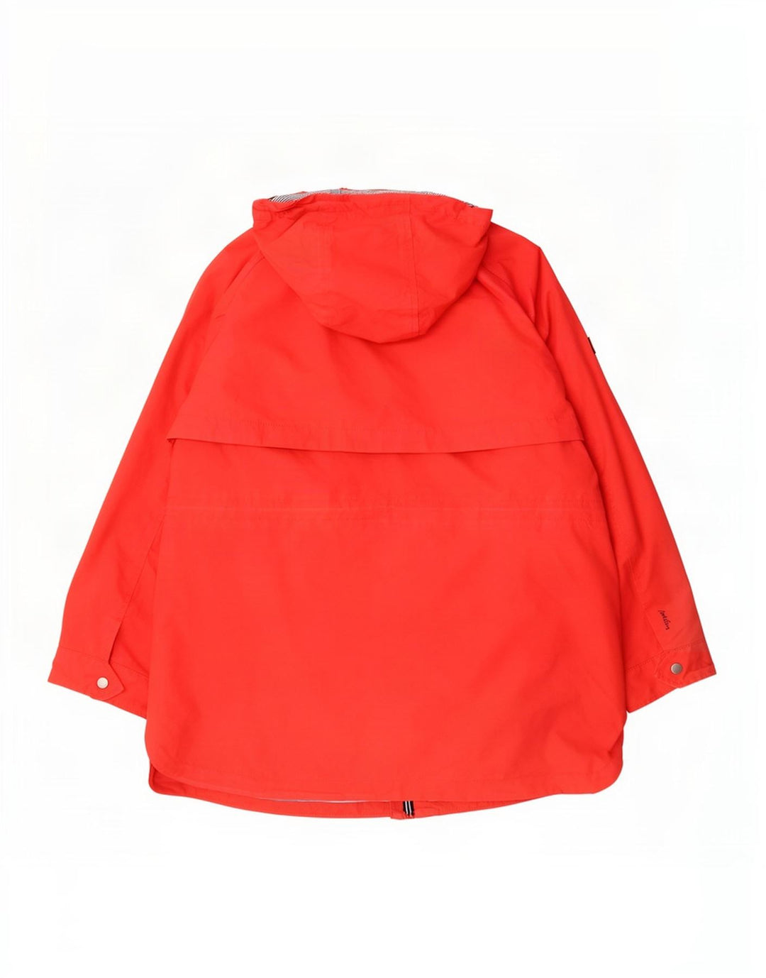 Joules Dame Hætte Oversized Regnjakke UK 18 XL Rød Bomuld