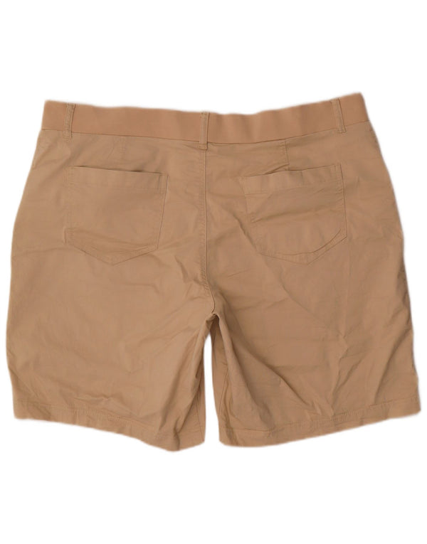 Lee kvinders ryttere mellemhøje bermudashorts US 20 3XL W40 beige bomuld