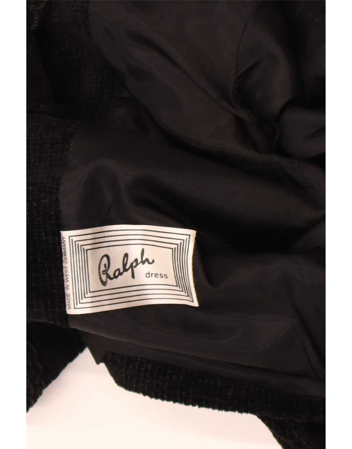 Ralph Dame Dobbeltradet Blazer Jacket UK 8 Lille Sort