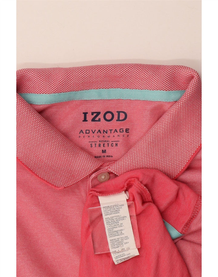 IZOD Poloshirt til mænd Medium Pink Bomuld