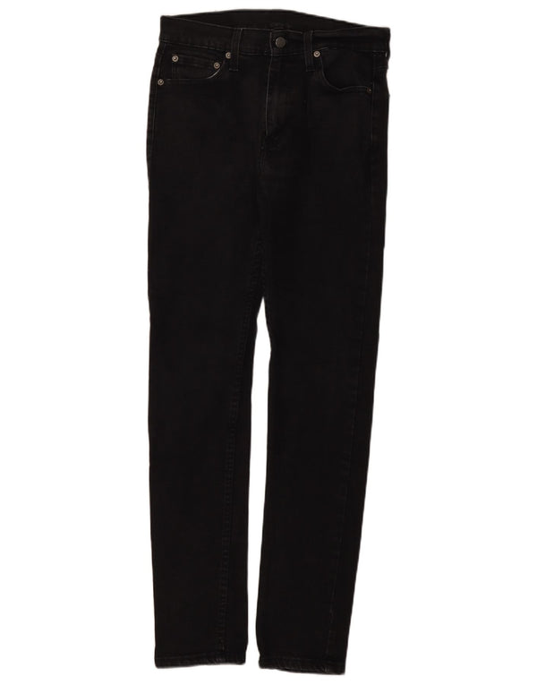 Levi's Mens 510 Skinny Jeans W30 L32 Black Cotton