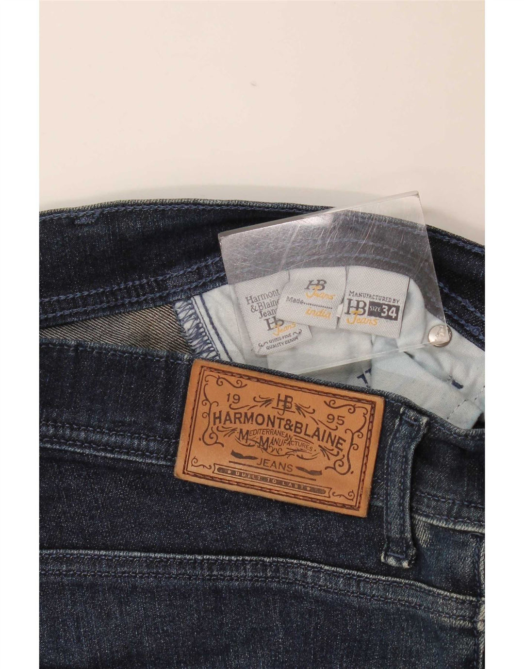 Harmont & Blaine Herre Slim Jeans W34 L29 Marineblå Bomuld