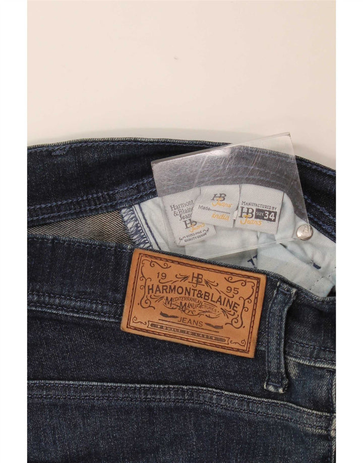 Harmont & Blaine Herre Slim Jeans W34 L29 Marineblå Bomuld